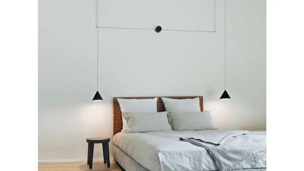 Lampada a sospensione String Light Cone & Sphere di Flos