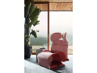 Poltroncina di design a forma di Rosa Rose Chair di Edra