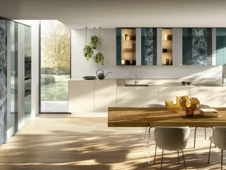 Cucina Design ad angolo NOW Project 2831 di Lago