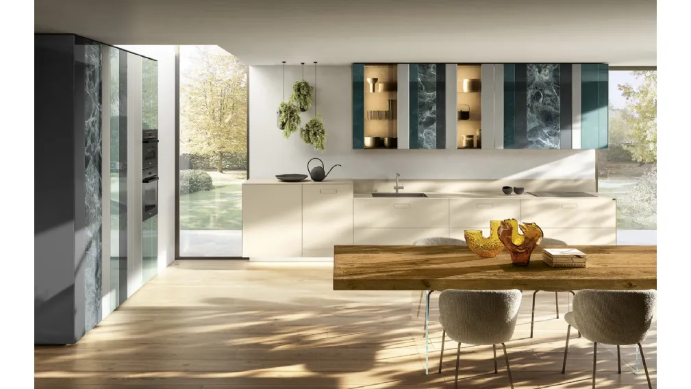 Cucina Design ad angolo NOW Project 2831 di Lago